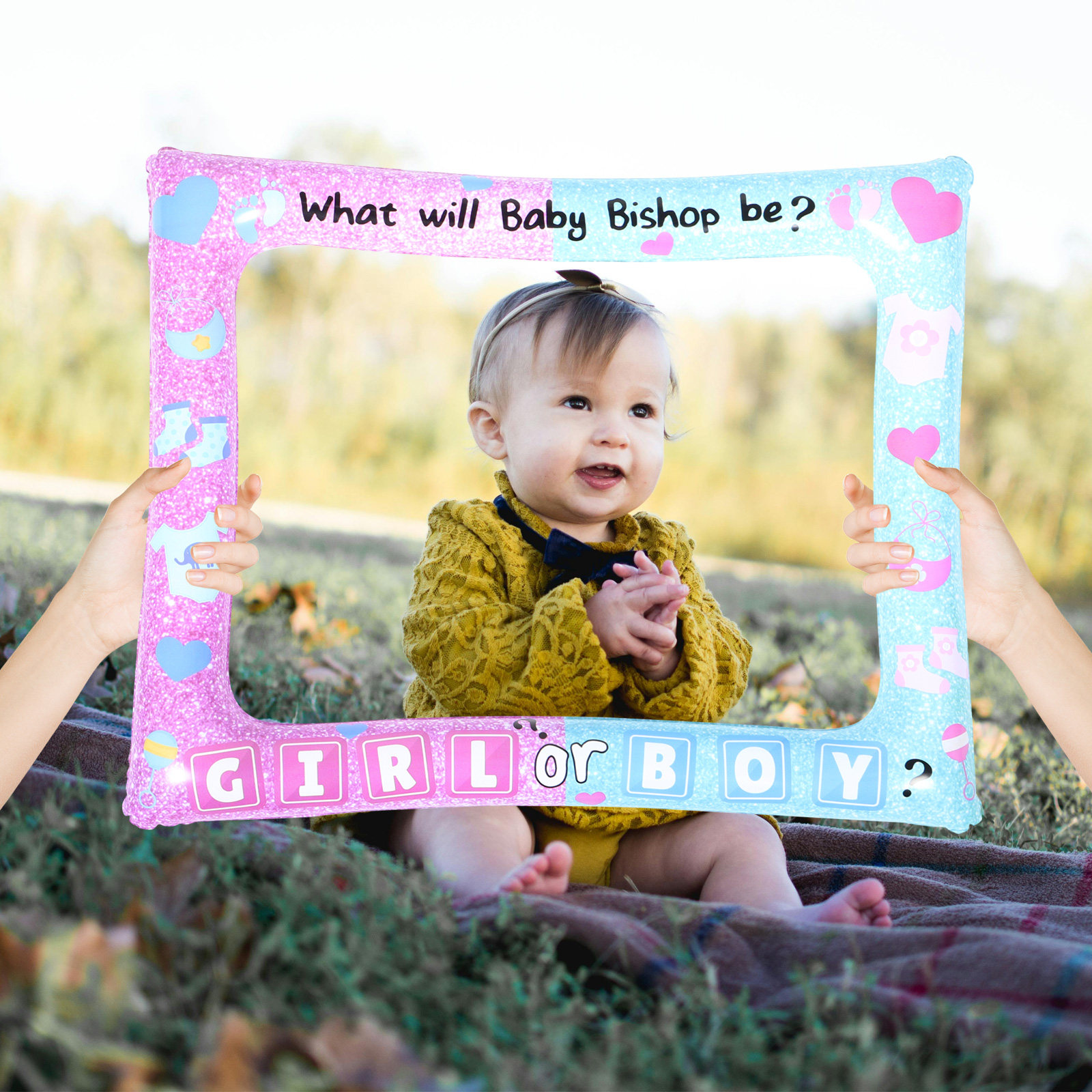 Photo Booth Frame - Надувная фоторамка, легкая, для душа, вечеринки,