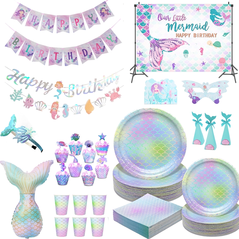 Table Cloth Disposable - Русалка, розничные поставки, одноразовая посуда, тарелки,