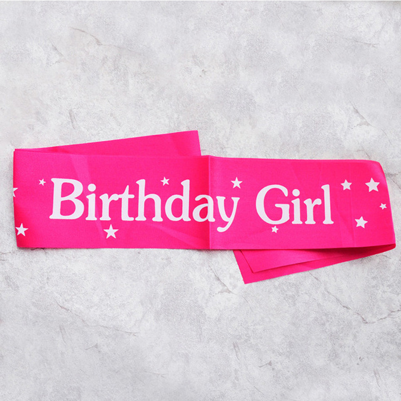 Birthday Sash Glitter - Ленты на день рождения для девочек,