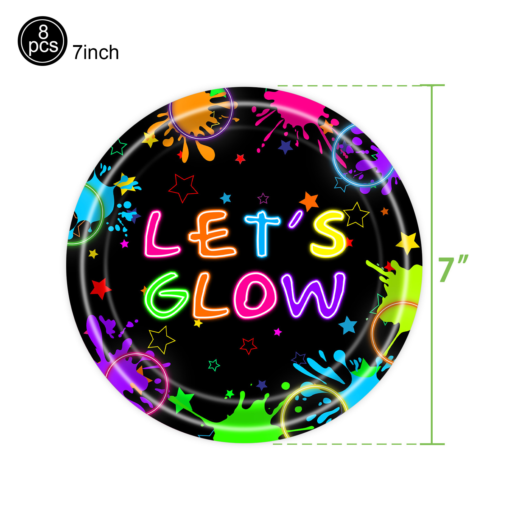 Let'S Party Event Supply - Неоновые товары для вечеринок: светящиеся одноразовые