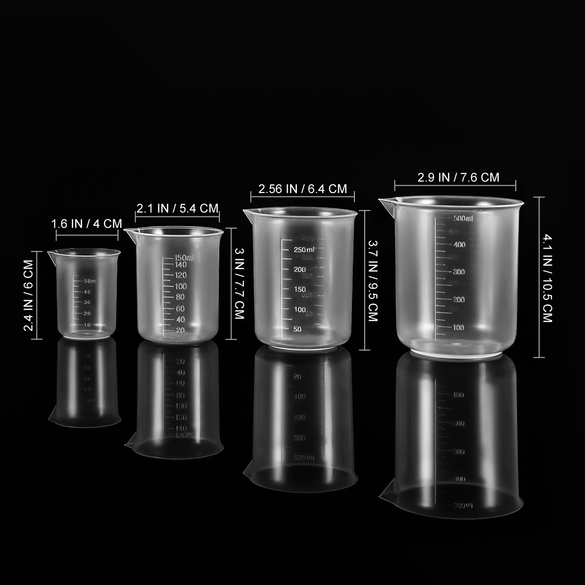 Plastic Cup 50Pcs - 4 шт. 50 мл 150 мл