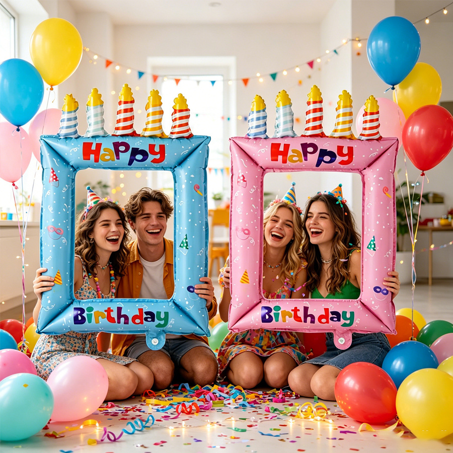 Photo Booth Frame - 28-дюймовая фоторамка с воздушными шарами в