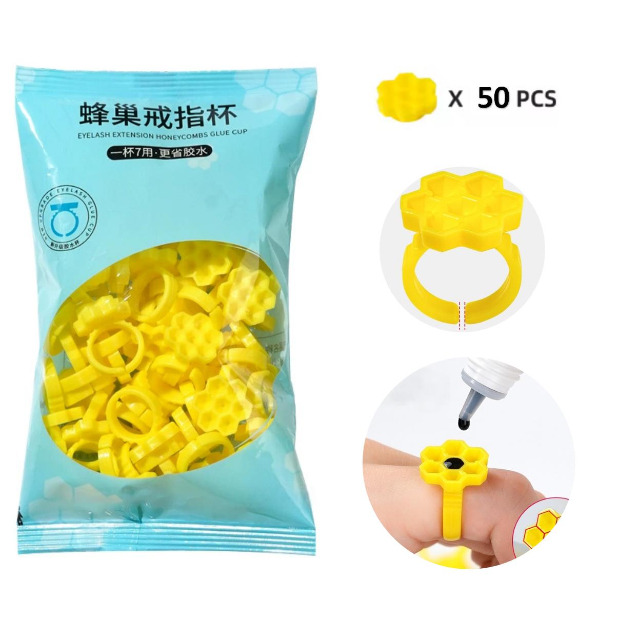 Plastic Cup 50Pcs - 50 шт. пластиковых колец-держателей для клея