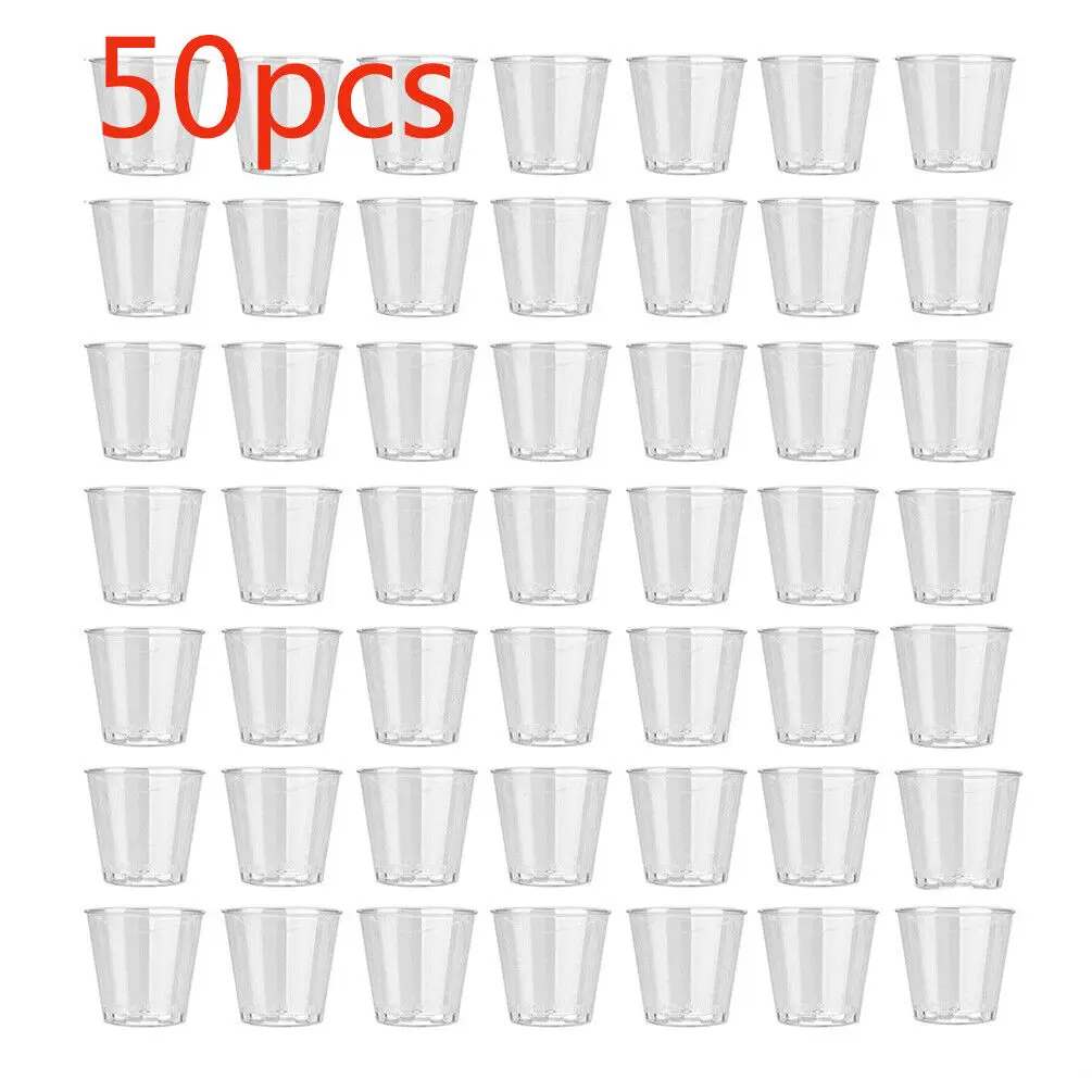 Plastic Cup 50Pcs - 35 мл 50 X прозрачный пластиковый