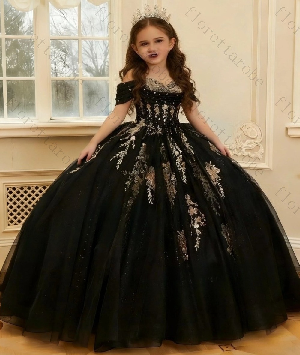 Birthday Sash Glitter - Индивидуальное бордовое платье для девочки с