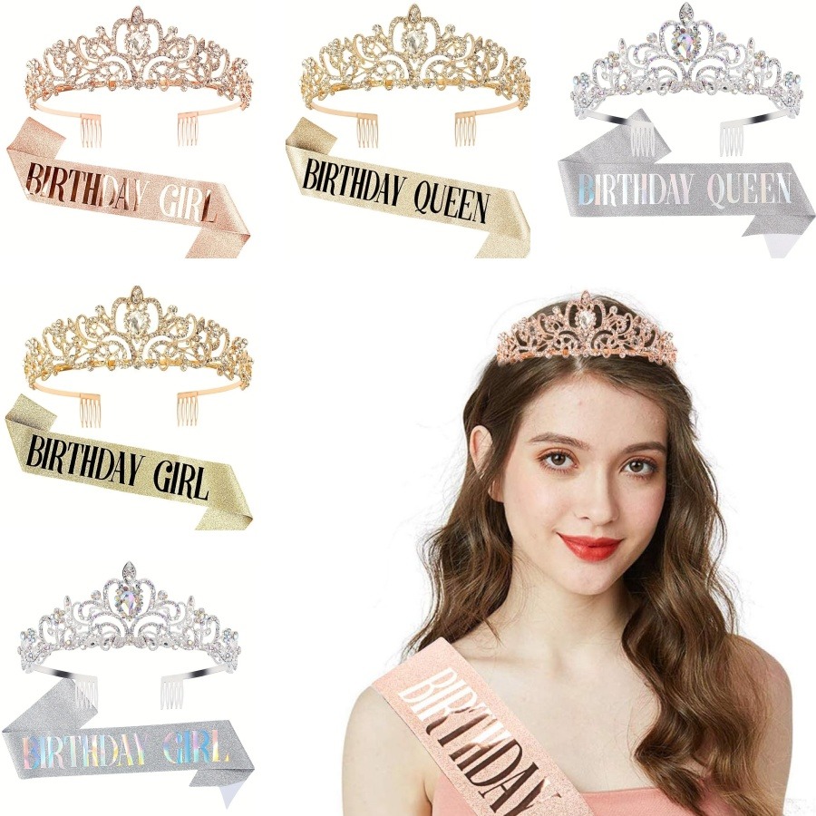 Набор из 2 предметов: Корона-т – обзор и цена Birthday Sash Glitter