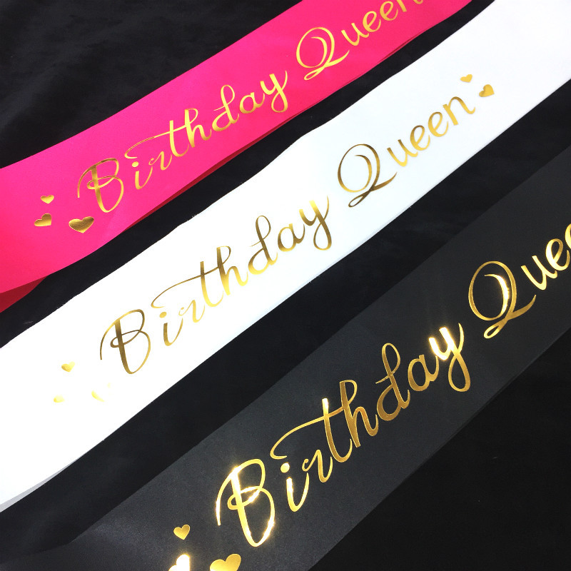 Ленты на день рождения для дев – обзор и цена Birthday Sash Glitter