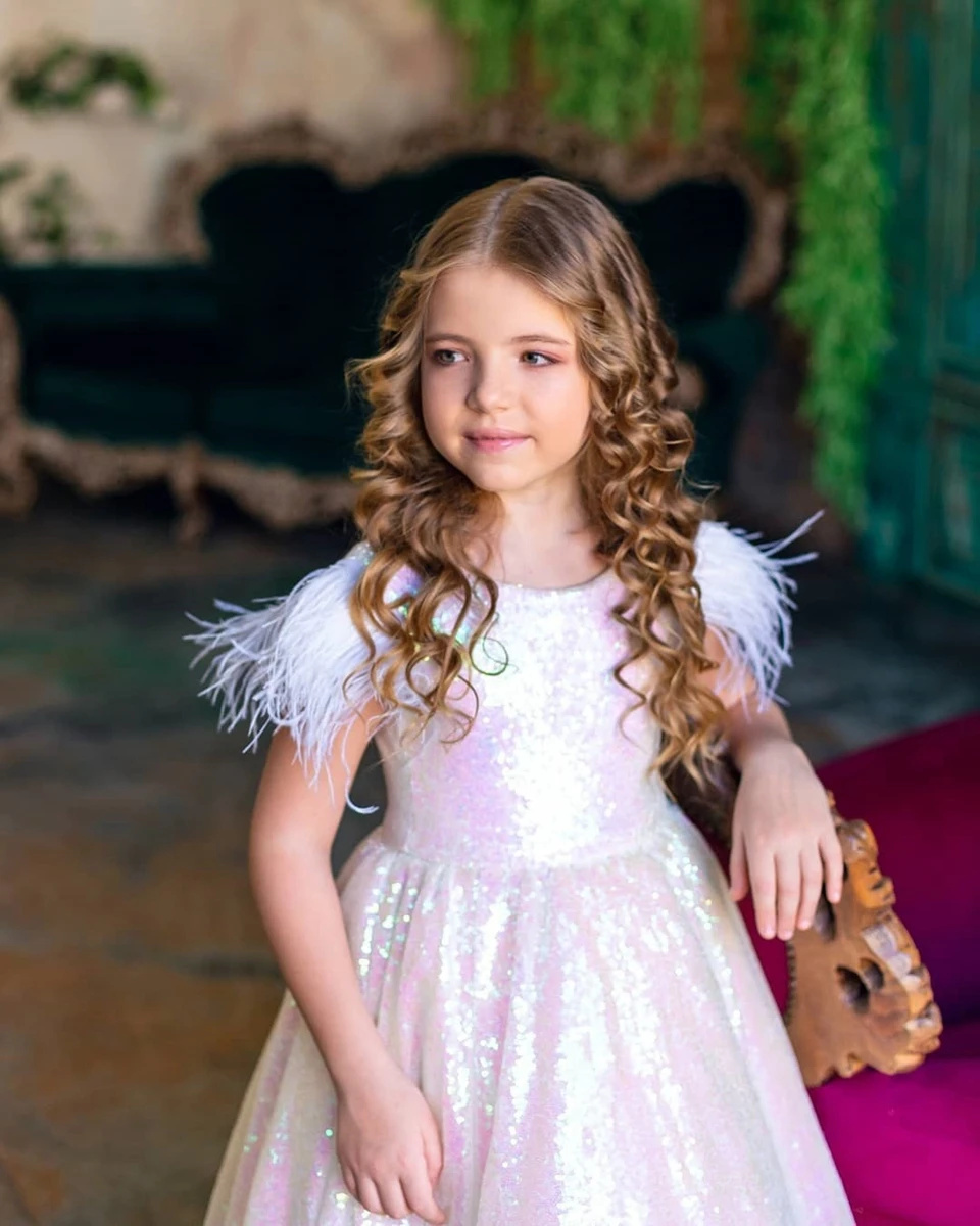 Блестящее платье с цветочным у – обзор и цена Birthday Sash Glitter