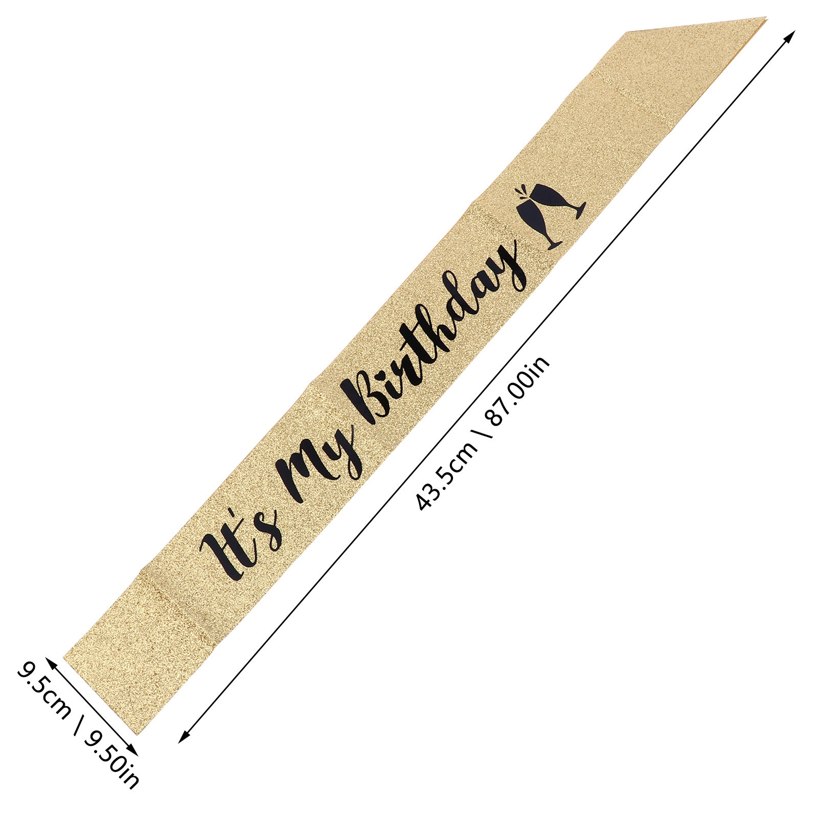 1 шт. блестящая тканевая лента – обзор и цена Birthday Sash Glitter