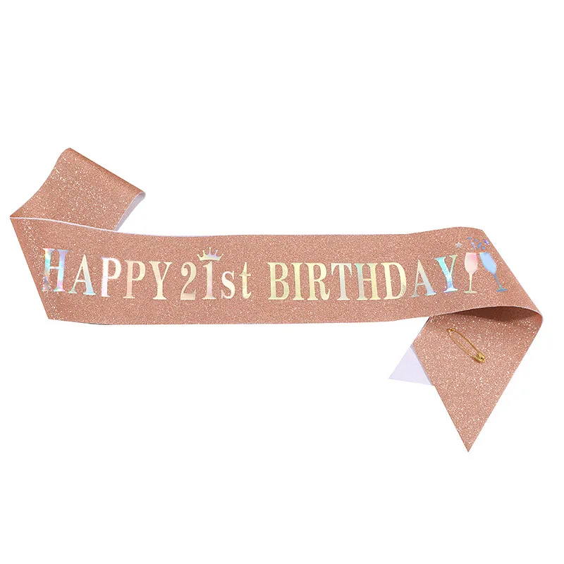 Пояс с блестками для девочек,  – обзор и цена Birthday Sash Glitter