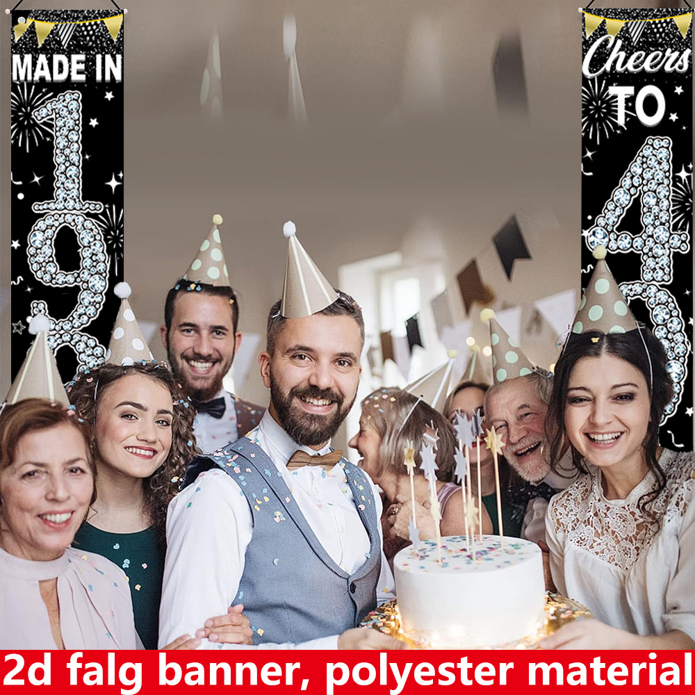 2 шт. плоских 2D-баннеров на 4 – обзор и цена Party Banner Gold