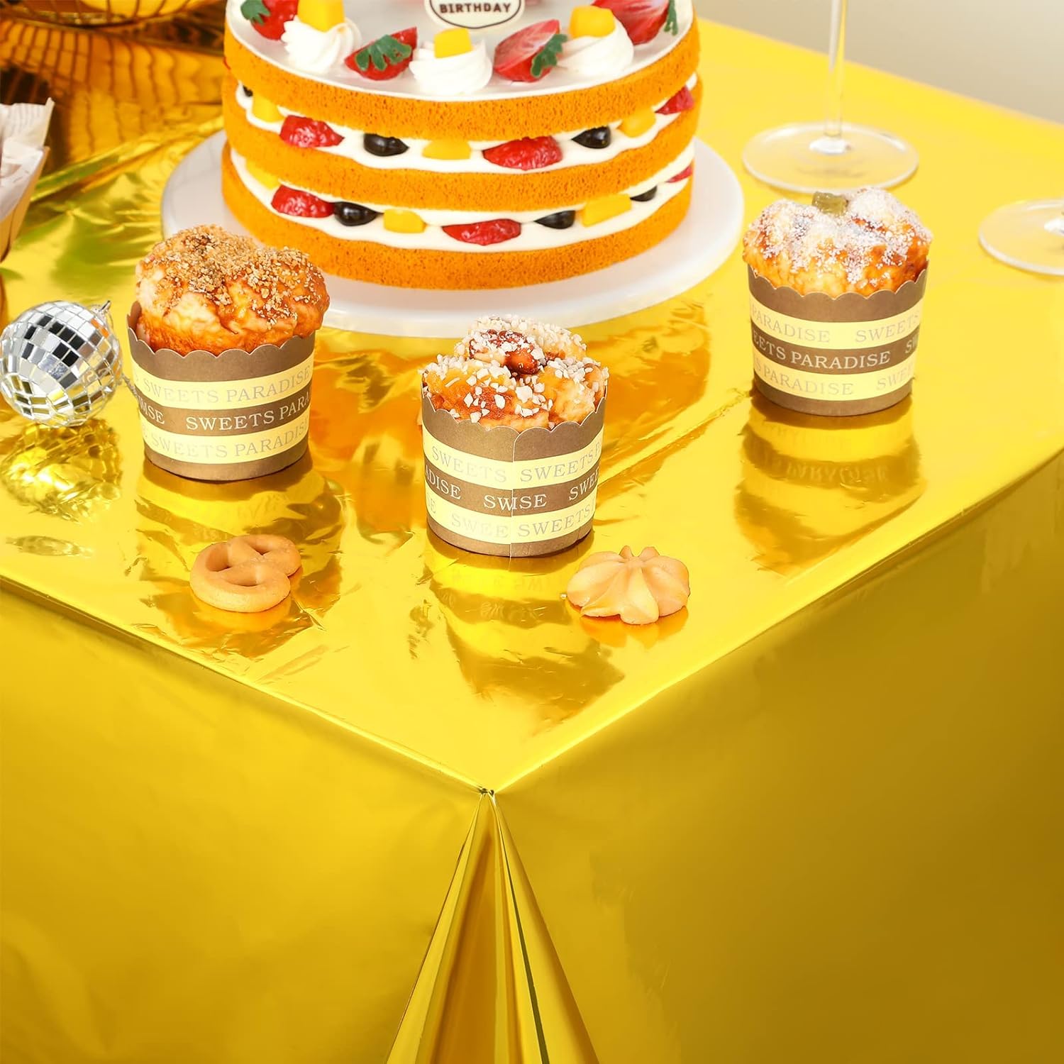137 см * 183 см розовые, золот – обзор и цена Table Cloth Disposable