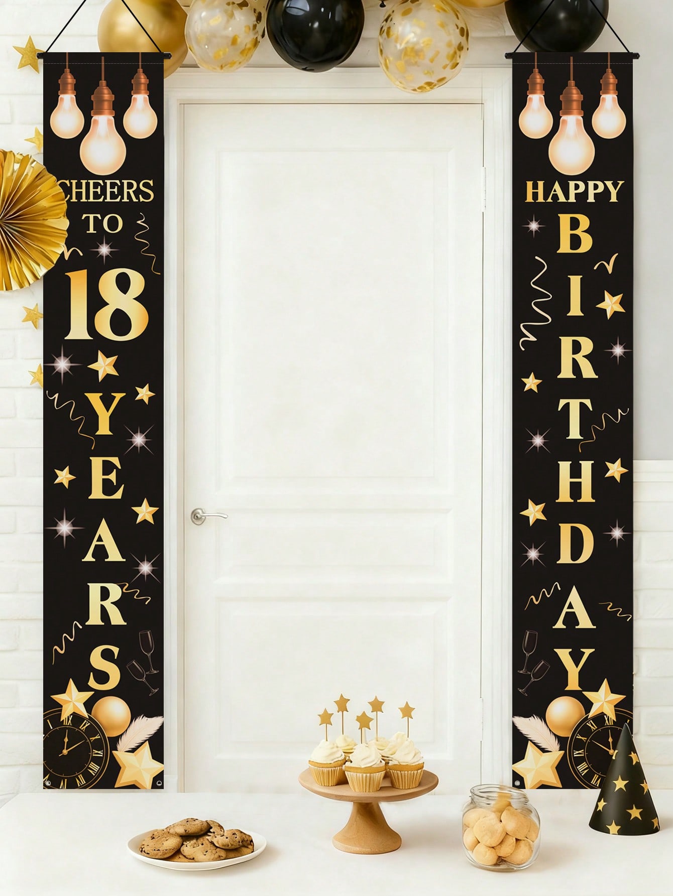 1 пара баннеров для празднован – обзор и цена Party Banner Gold