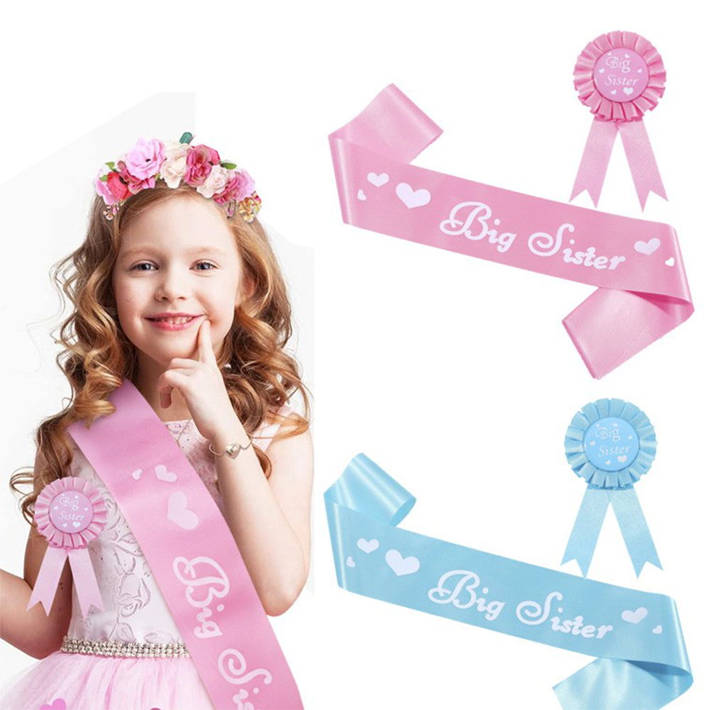 Розово-голубая атласная лента  – обзор и цена Birthday Sash Glitter