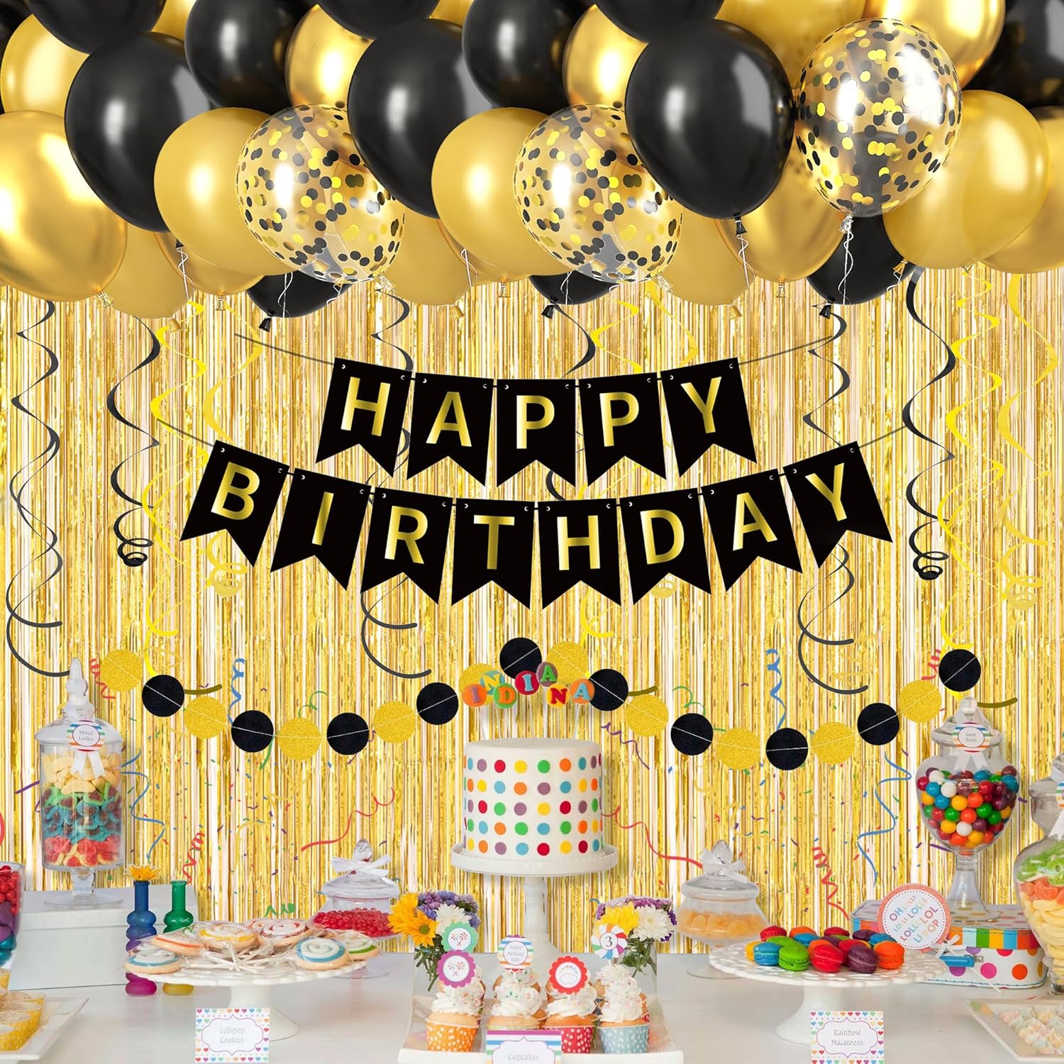 Черное золото, украшения для д – обзор и цена Party Banner Gold
