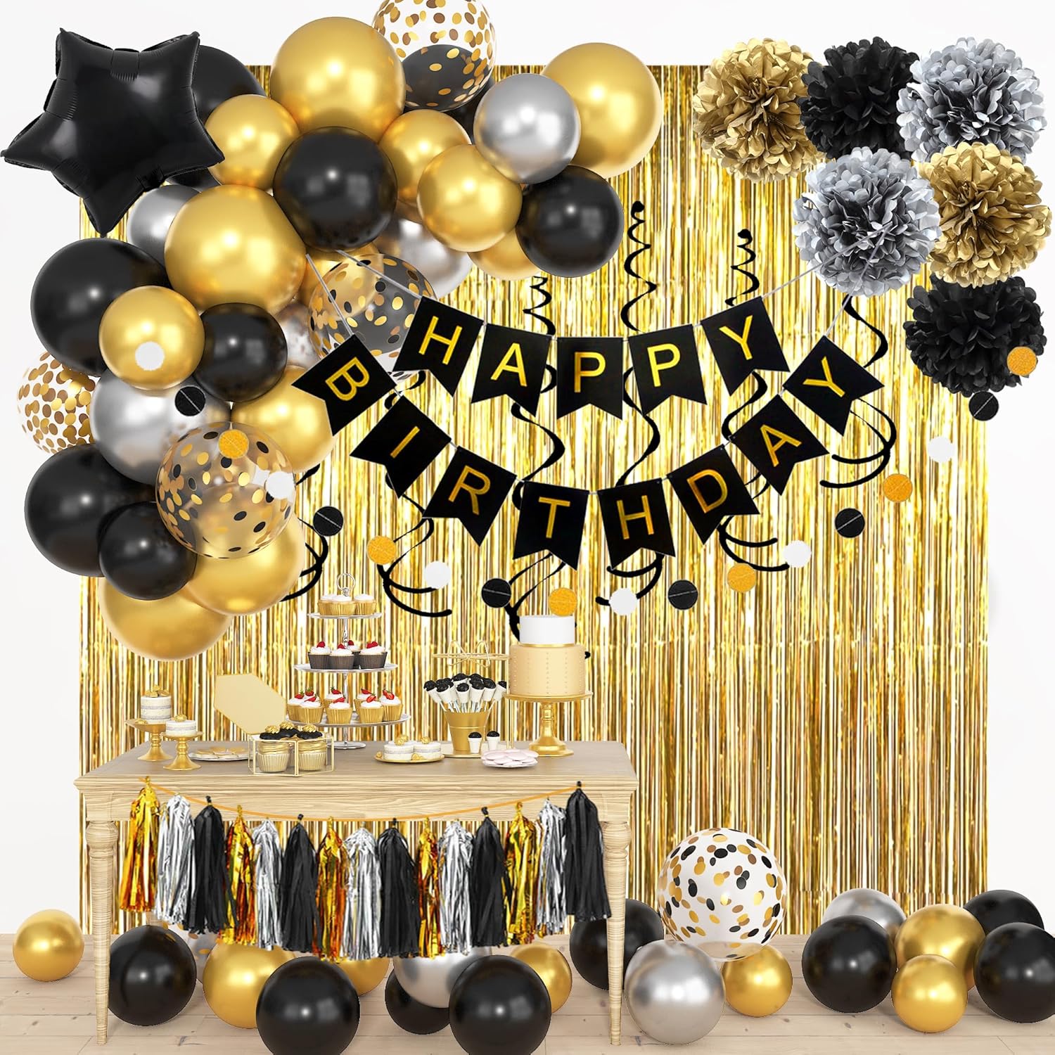Черное золото, украшения для д – обзор и цена Party Banner Gold