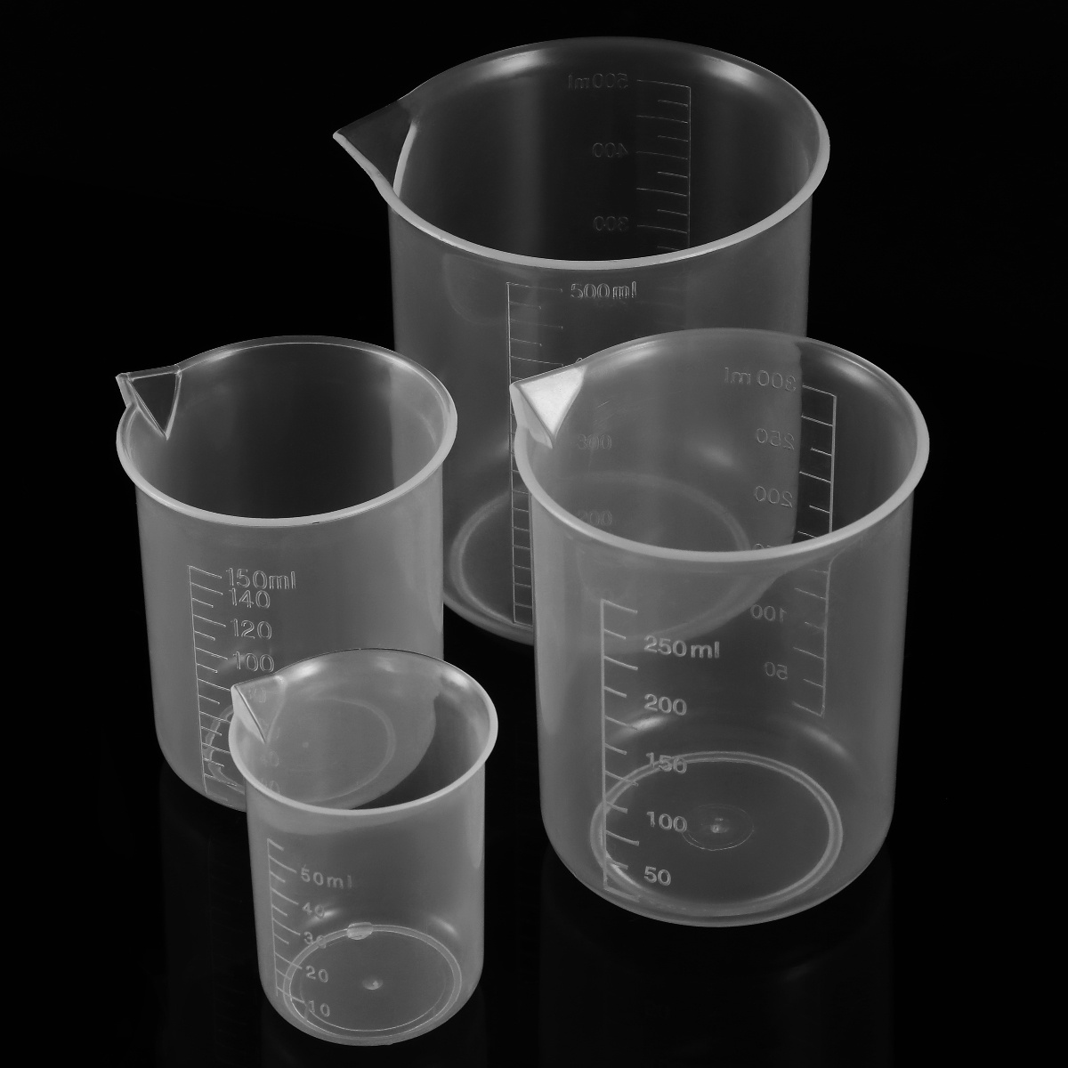 4 шт. 50 мл 150 мл 250 мл 500  – обзор и цена Plastic Cup 50Pcs