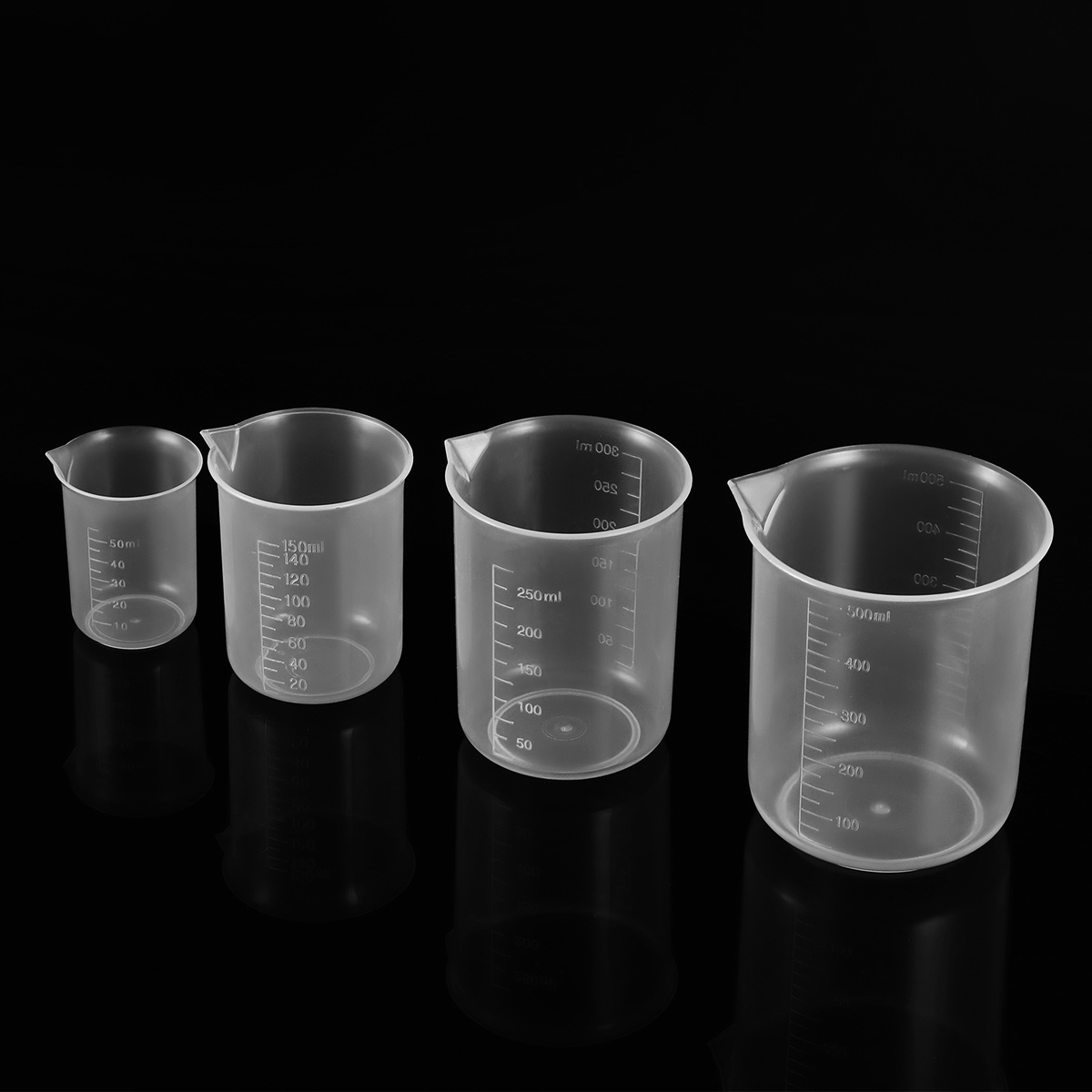 4 шт. 50 мл 150 мл 250 мл 500  – обзор и цена Plastic Cup 50Pcs