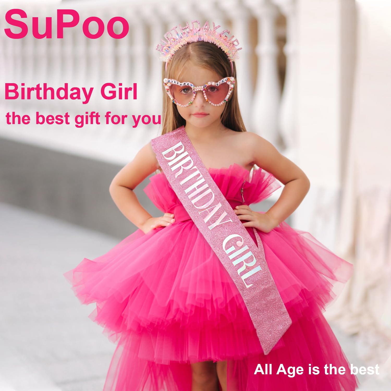 Набор для дня рождения: повязк – обзор и цена Birthday Sash Glitter
