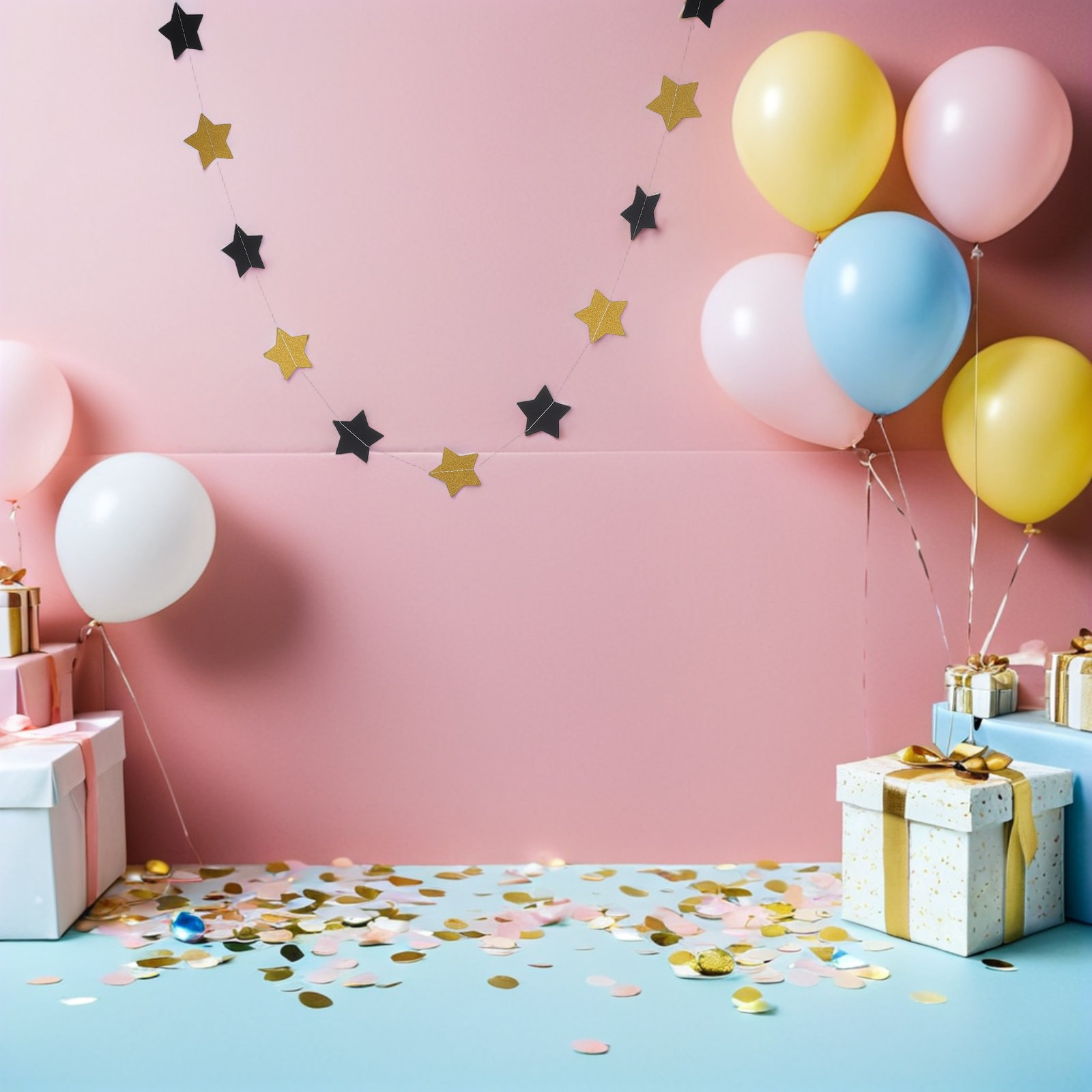 2 шт. Золотые гирлянды-звезды, – обзор и цена Party Banner Gold