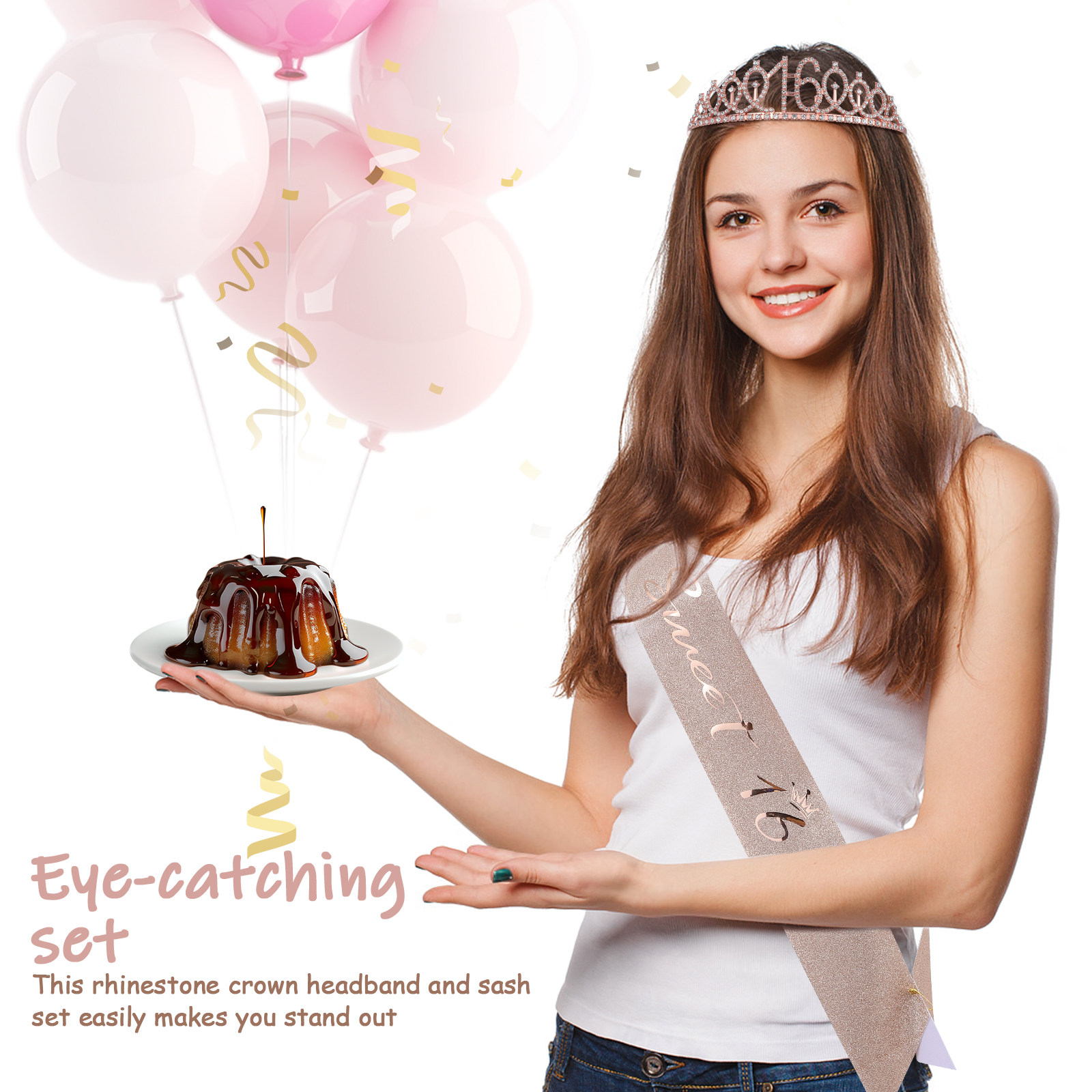Набор из 1 предмета: блестящая – обзор и цена Birthday Sash Glitter